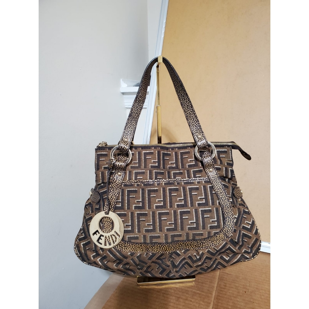 Fendi Metallic Zucca Chef Tote - Picture 1 of 9